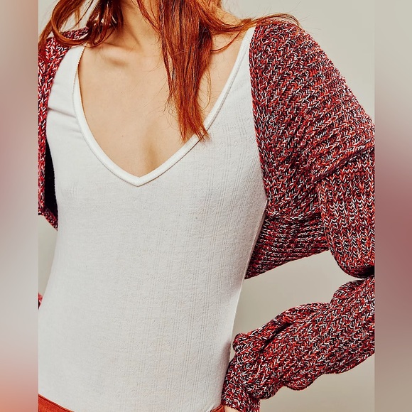 NEW Free People Tris Shrug Cardigan - Picture 2 of 11